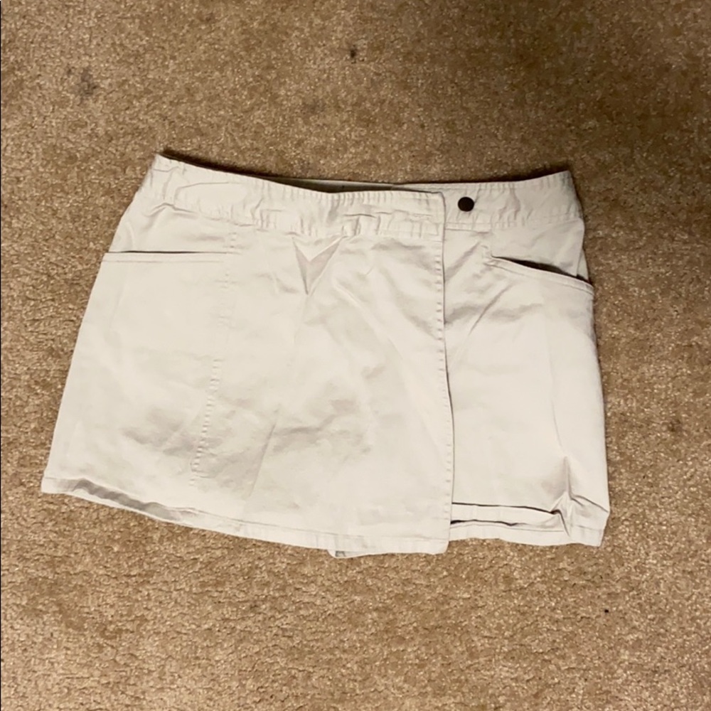 Khaki wrap skort size 11 looks new